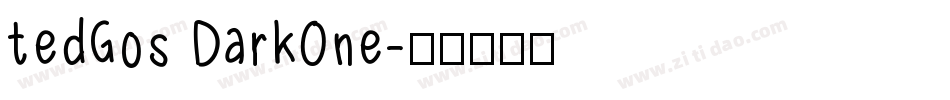 tedGos DarkOne字体转换